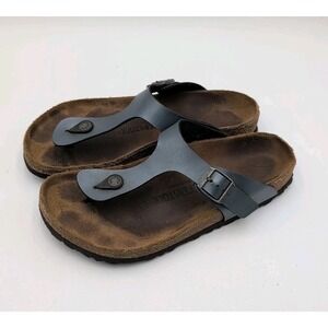 Birkenstock UNISEX Gizeh Thong Sandal Navy Blue 41 W10-10.5 M8-8.5 BIRKO FLOR